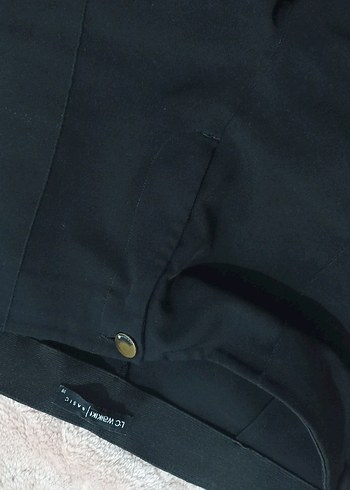 Düğmeli Siyah Kadın Süet Ceket - Görsel 2