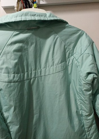 Mavi Yüksek Yakalı İnce Kadın Ceket - Görsel 8