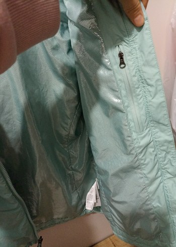 Mavi Yüksek Yakalı İnce Kadın Ceket - Görsel 6