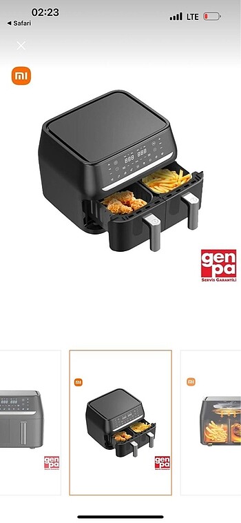 Xiaomi airfryer yağsız fritöz