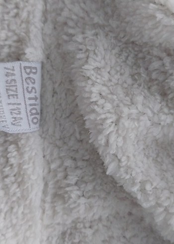 Kız Çocuk Bej Kürk Detaylı Yelek - Görsel 3