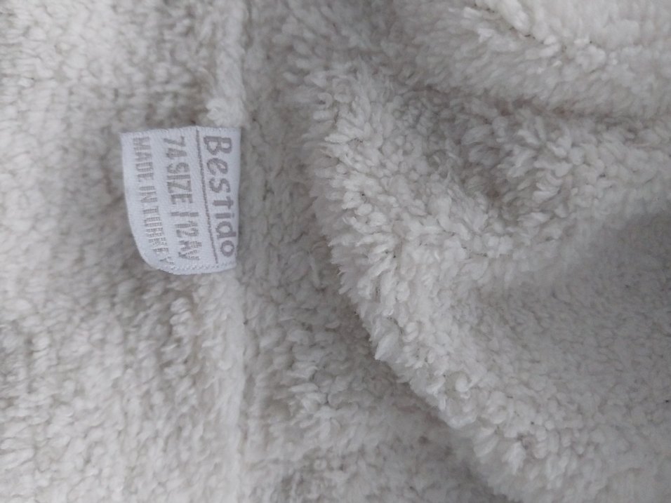 Kız Çocuk Bej Kürk Detaylı Yelek - Görsel 3