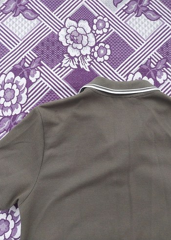 Erkek haki renki Polo Yaka Tişört - Görsel 8