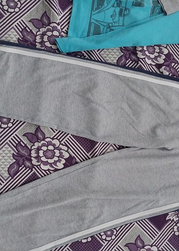 Erkek Çocuk Mavi Gri Baskılı Eşofman Takımı - Görsel 2