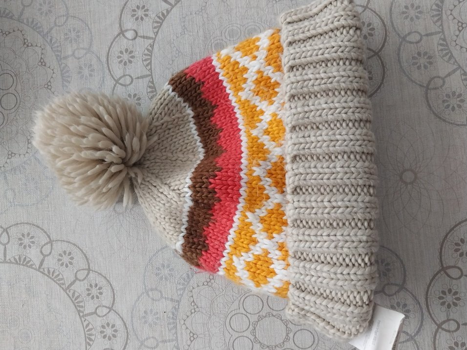 Renkli Bohem Kadın Örgü Bere - Görsel 4