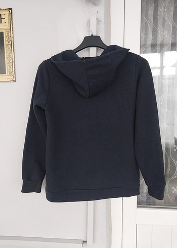Gri Kapüşonlu Erkek Çocuk Sweatshirt - Görsel 2
