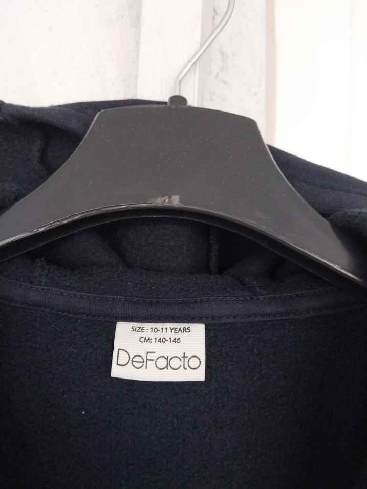 Gri Kapüşonlu Erkek Çocuk Sweatshirt - Görsel 3