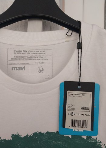 Beyaz Baskılı  etiketli Erkek Tişört - Görsel 2