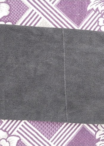 Gri Siyah Kesik Detaylı Salaş Kot Pantolon - Görsel 8