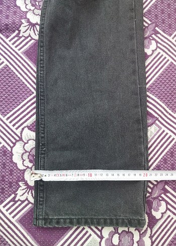 Gri Siyah Kesik Detaylı Salaş Kot Pantolon - Görsel 7