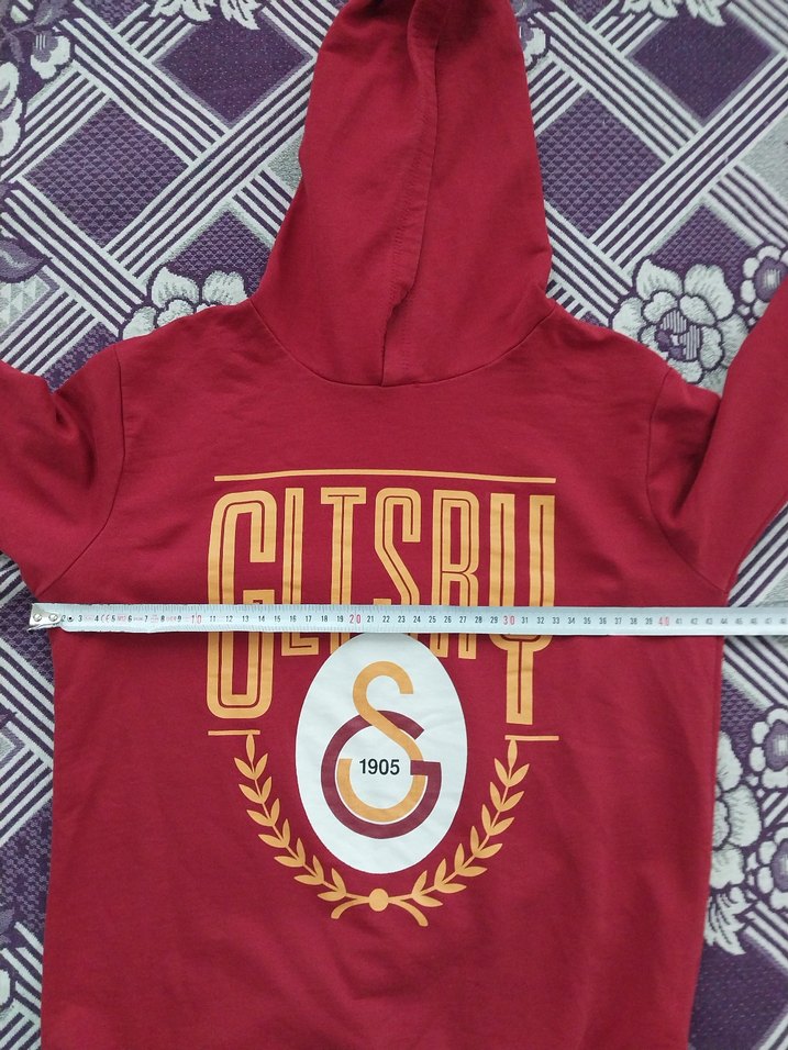 galatasaray lisanslı kapüşonlu sweatshirt - Görsel 4