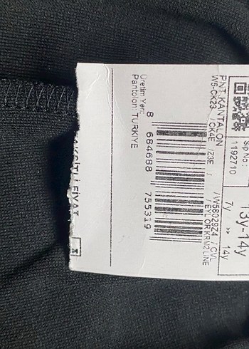 Siyah kız çocuk pantolon - Görsel 2