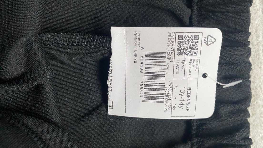 Siyah kız çocuk pantolon - Görsel 2