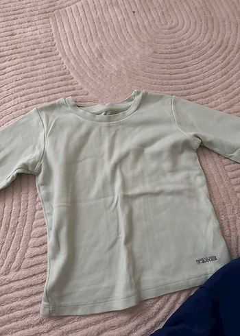 Çocuk İçlik, Uzun Kollu, Mavi Tonlarında - Görsel 4