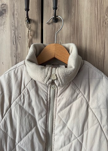 Bej Erkek Çocuk Kürk Detaylı Mont - Görsel 5