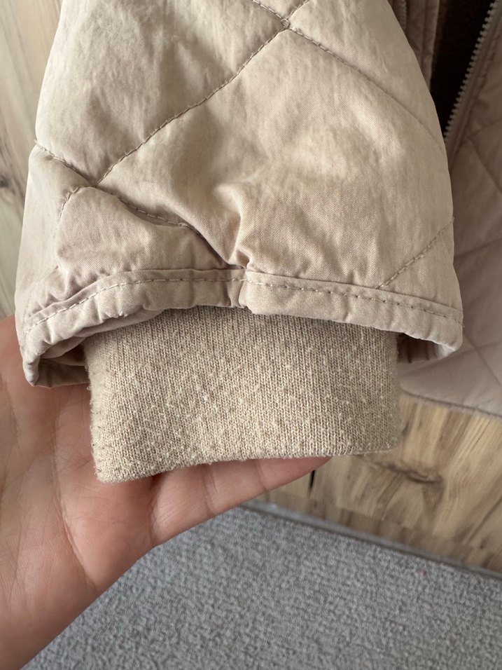 Bej Erkek Çocuk Kürk Detaylı Mont - Görsel 4