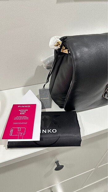 Pinko Orijinal PINKO Click Puff Love Çanta