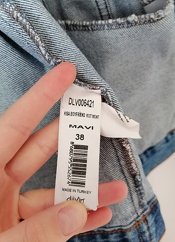 Dilvin Dilvin mavi kot ceket