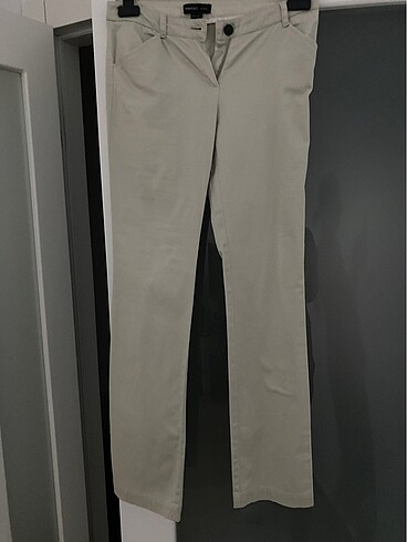 Mango kumaş bej pantalon