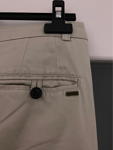 s Beden Mango kumaş bej pantalon