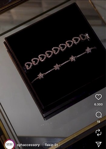 Pandora 925 Ayar Gümüş Yıldızlı Zincir Bileklik
