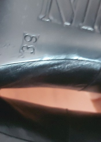 Vintage tarz siyah  pirinç zımbalı  stiletto - Görsel 8