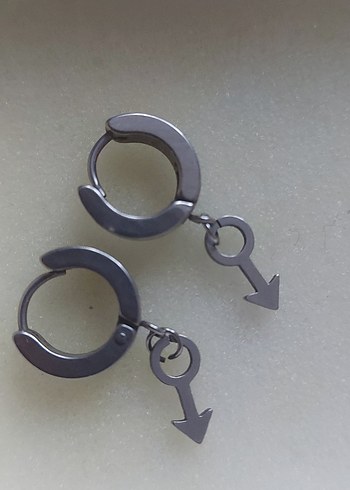 Siyah Baltalı Gotik Erkek Kolye - Görsel 3