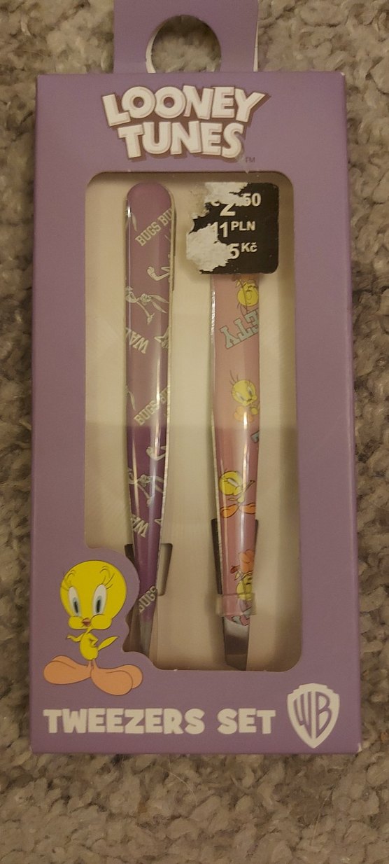 Beetlejuice Saç Masaj tarağı ve Looney Tunes Cımbız Seti - Görsel 2
