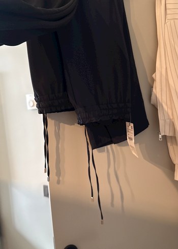 Zara Siyah Salaş Midi Kadın Pantolon