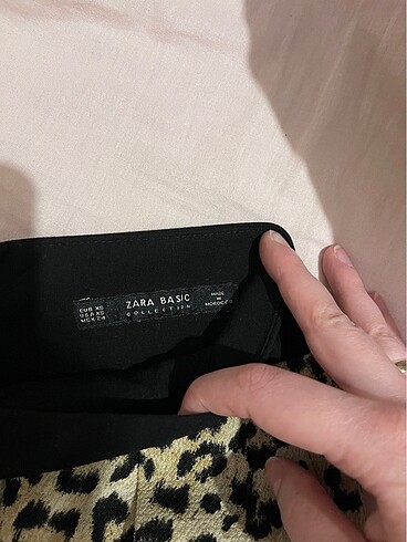 xs Beden Zara leopar şort etek