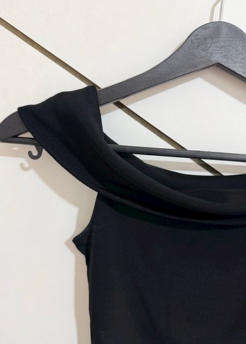 Siyah Drapeli Kadın Mayo - Görsel 3