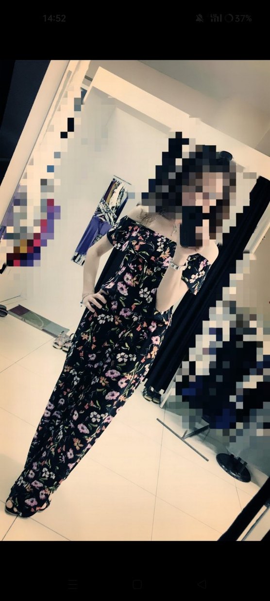 Çiçek Desenli tulum - Görsel 2