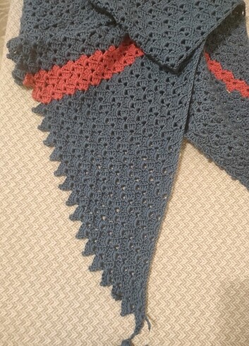 Üçgen baktüs şal - Görsel 3