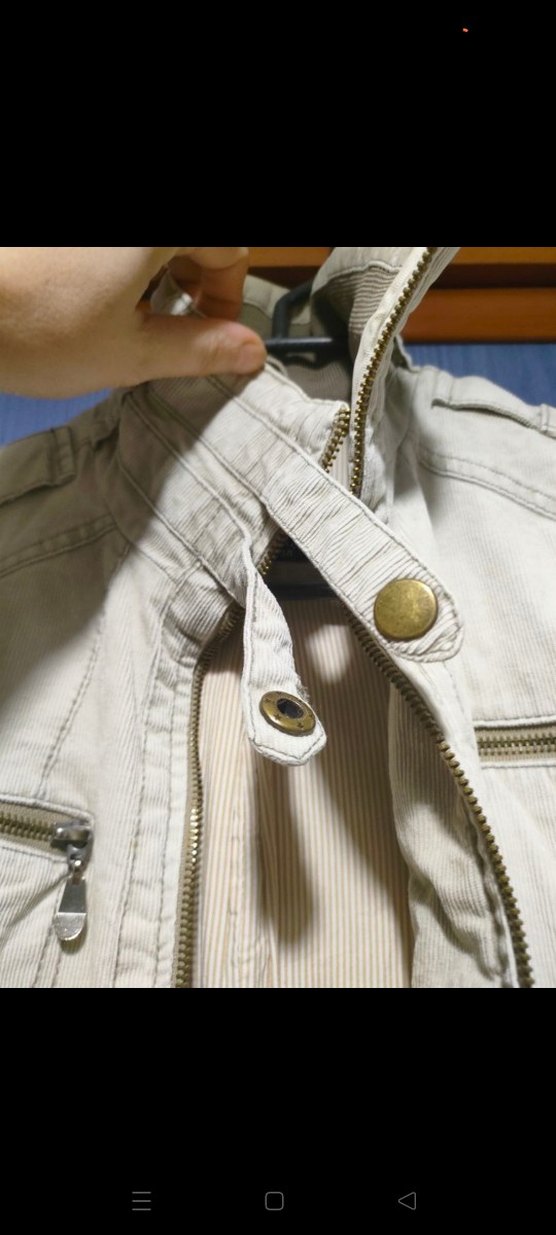 Düğmeli Bej Kadın Ceket - Görsel 4