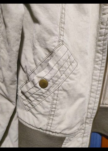 Düğmeli Bej Kadın Ceket - Görsel 7