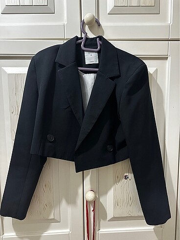 Quzu Siyah Blazer Ceket