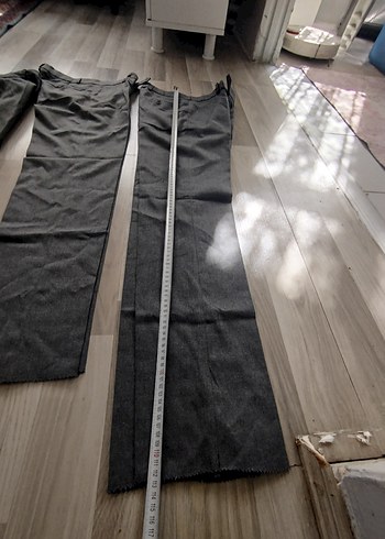 Merrell Gri Erkek Ofis Pantolonu, Kemerli, Regular Fit