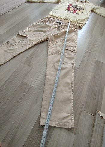 Bej Renkli Örme Mini Kadın Sweatshirt Pantolon - Görsel 11