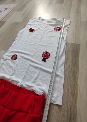 Kırmızı Kadın Rahat Kesim Pantolonu penyesi - Görsel 6