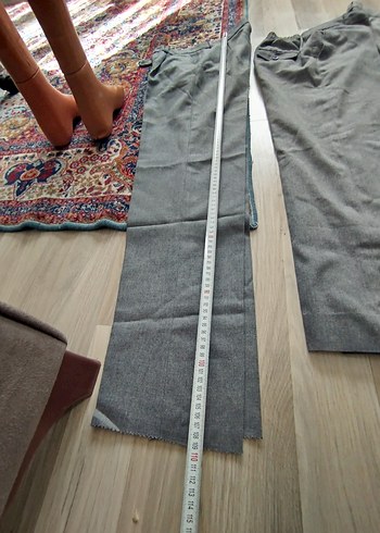 s/m Beden gri Renk Gri Regular Fit Erkek Kumaş Pantolon