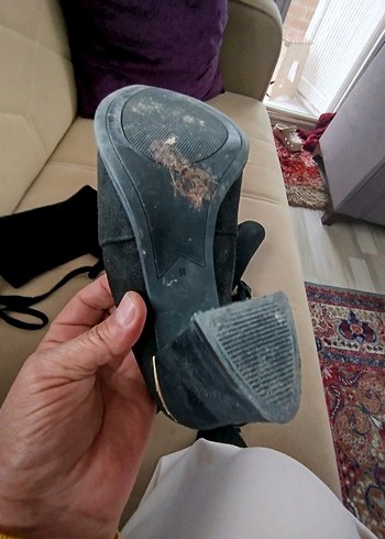 38 Beden siyah Renk Püsküllü Siyah Süet Dizüstü Çizme