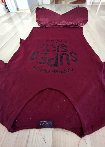 40 Beden bordo Renk Bordo Rahat Kesim Kadın Pijama Takımı