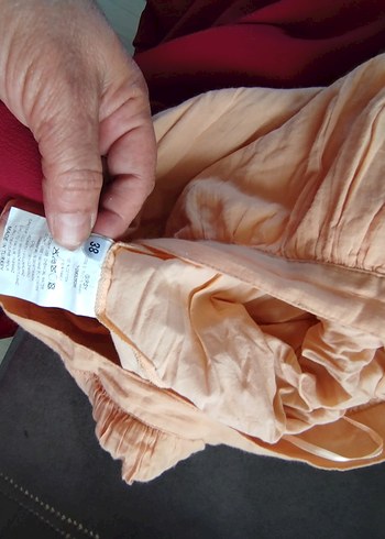 Bordo Drapeli Uzun Kadın Bluz Etek - Görsel 15