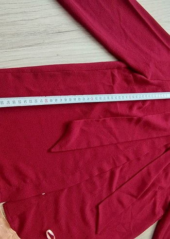 Bordo Drapeli Uzun Kadın Bluz Etek - Görsel 10