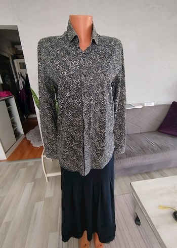 Gri Yılan Desenli Pamuklu Takım kombin - Görsel 6