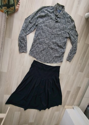 Gri Yılan Desenli Pamuklu Takım kombin - Görsel 15