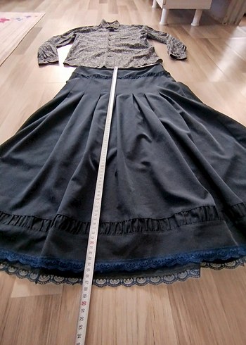 Gri Yılan Desenli Pamuklu Takım kombin - Görsel 12