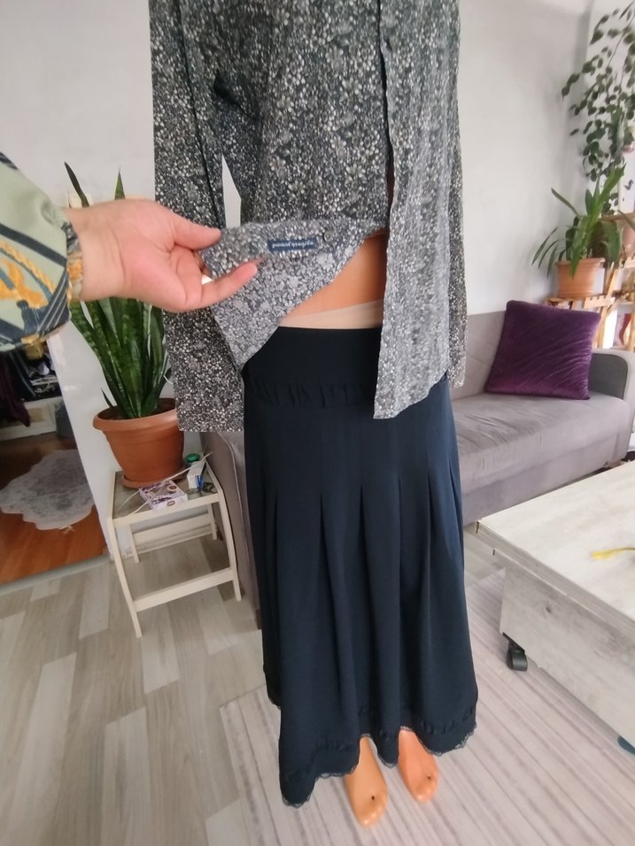 Gri Yılan Desenli Pamuklu Takım kombin - Görsel 2