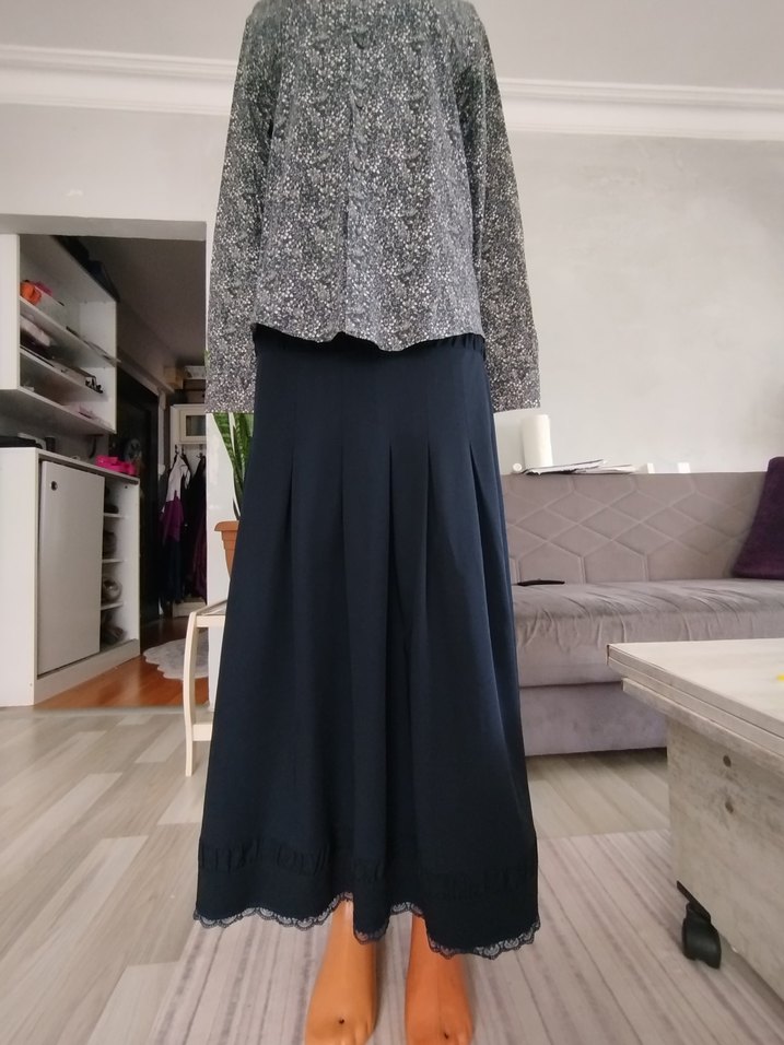 Gri Yılan Desenli Pamuklu Takım kombin - Görsel 3