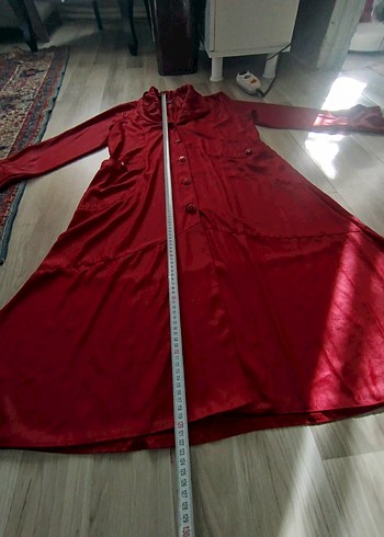 Bordo Uzun Kollu Kadın trenc Deri görünümlü - Görsel 12